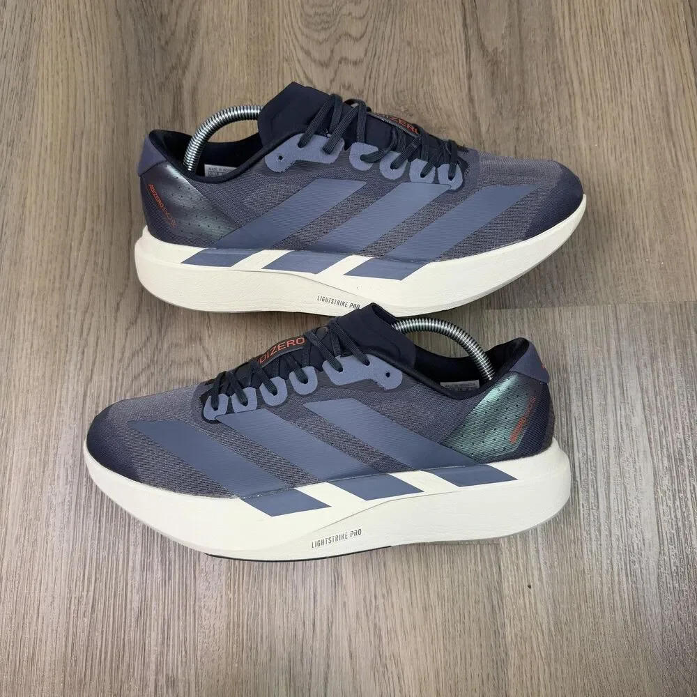 Adidas Adizero Evo SL Mens Size 10.5 Blue Lightweight Running Sneakers Low Top